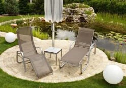 Karasek Florida Gesundliege Aluminium/Textilene Champagner/Taupe 5 Karasek Florida Gesundliege Aluminium/Textilene Champagner/Taupe -Garten Und Außenbereich 657649 2
