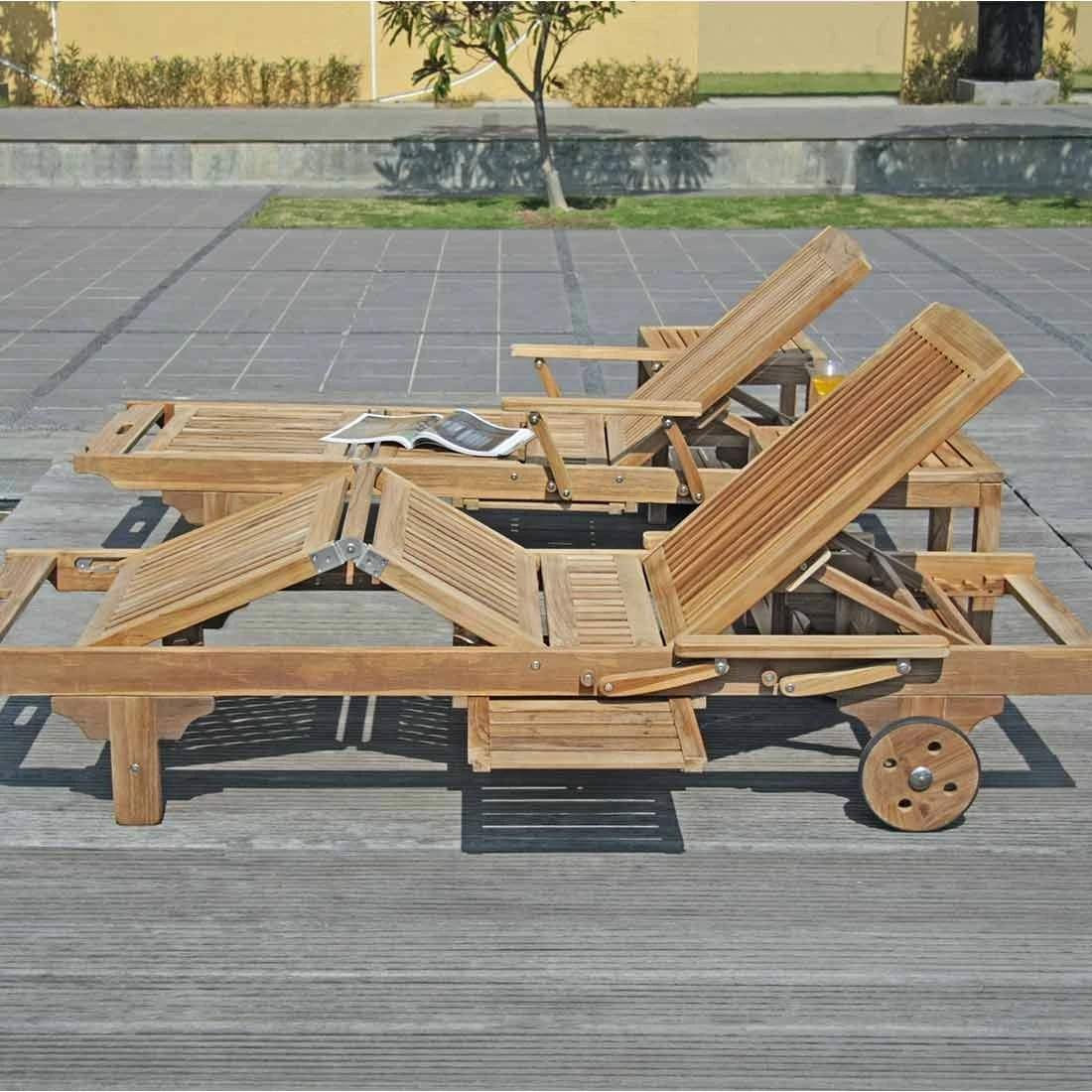 Zebra Mentor Gartenliege Teak Natur 5 Zebra Mentor Gartenliege Teak Natur – Bild 3