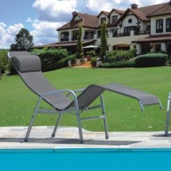 Karasek Grenada Gesundliege Stahlrohr/Textilene Platin/Taupe 7 Karasek Grenada Gesundliege Stahlrohr/Textilene Platin/Taupe -Garten Und Außenbereich 849599 3