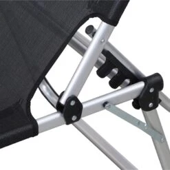 Siena Garden Sole Gartenliege Aluminium/Textilene Silber/Schwarz -Garten Und Außenbereich 891971 5