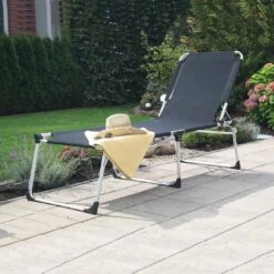 Siena Garden Sole Gartenliege Aluminium/Textilene Silber/Schwarz -Garten Und Außenbereich 891971 6