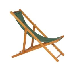 Siena Garden Faro Beach-Liegestuhl Holz/Textilene Grün -Garten Und Außenbereich 892004 5