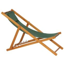 Siena Garden Faro Beach-Liegestuhl Holz/Textilene Grün -Garten Und Außenbereich 892004 6