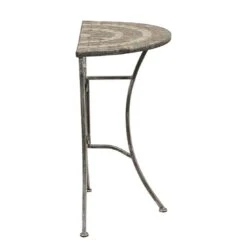 Siena Garden Felina Anstelltisch 69x35x71cm Eisen/Naturstein-Mix Silber-Schwarz -Garten Und Außenbereich 933375 3