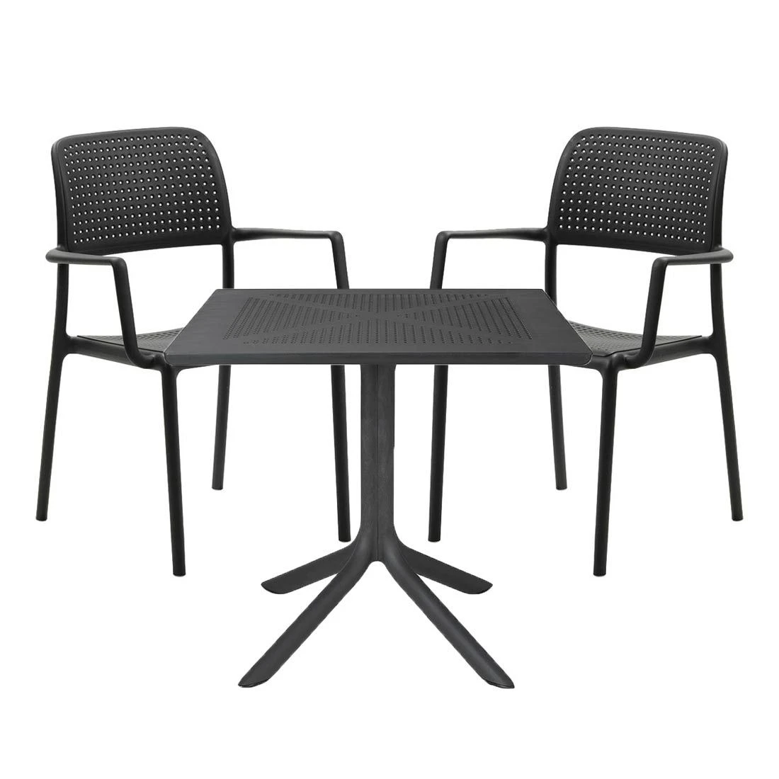 Nardi Bora Gartenmöbel-Set 3-tlg. Kunststoff Anthrazit 3 Nardi Bora Gartenmöbel-Set 3-tlg. Kunststoff Anthrazit