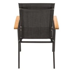 OUTLIV. Davos Stapelsessel Aluminium/Textilene Anthrazit/Grau 14 OUTLIV. Davos Stapelsessel Aluminium/Textilene Anthrazit/Grau -Garten Und Außenbereich 990773 4