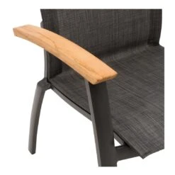 OUTLIV. Davos Stapelsessel Aluminium/Textilene Anthrazit/Grau 15 OUTLIV. Davos Stapelsessel Aluminium/Textilene Anthrazit/Grau -Garten Und Außenbereich 990773 5