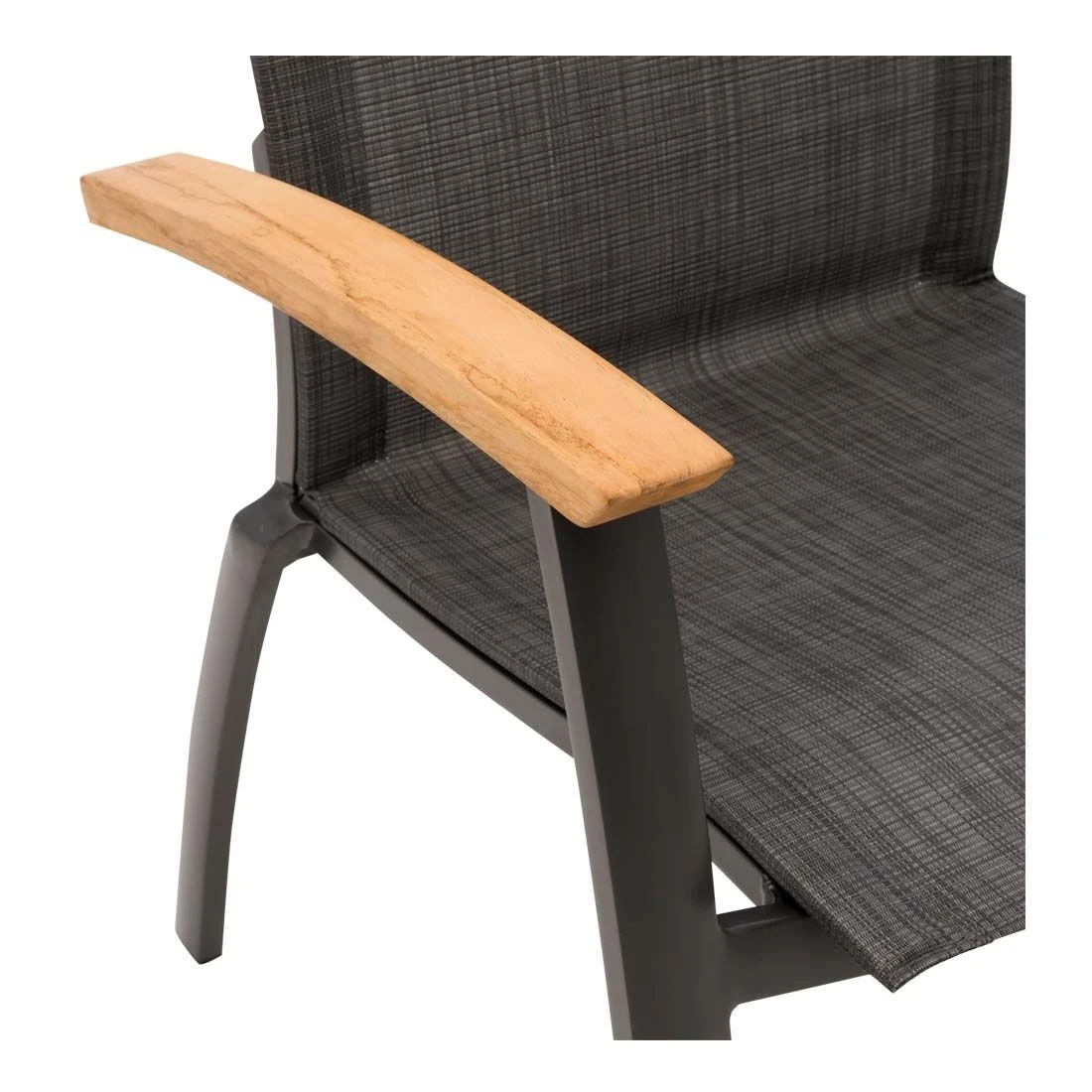 OUTLIV. Davos Stapelsessel Aluminium/Textilene Anthrazit/Grau 8 OUTLIV. Davos Stapelsessel Aluminium/Textilene Anthrazit/Grau – Bild 6