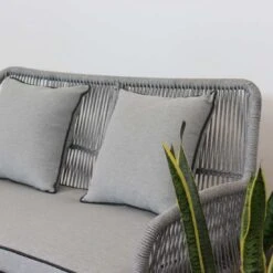 Acamp München Loungeset 4-tlg. Akazie/Rope Natur/Hellgrau -Garten Und Außenbereich acamp muenchen sofagruppe 4 tlg akazie rope 1352937 5