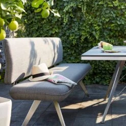 Best Babylon Bravour 3-Sitzerbank 150cm Edelstahl/Horizon Silber/Humo 8 Best Babylon Bravour 3-Sitzerbank 150cm Edelstahl/Horizon Silber/Humo -Garten Und Außenbereich best babylon bravour 3 sitzerbank 150cm edelstahl horizon 1426670 3