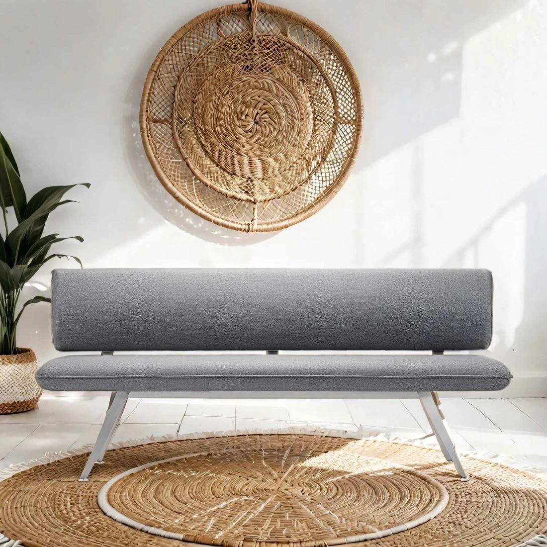 Best Babylon Bravour 4-Sitzerbank 200cm Edelstahl/Horizon Silber/Humo 3 Best Babylon Bravour 4-Sitzerbank 200cm Edelstahl/Horizon Silber/Humo