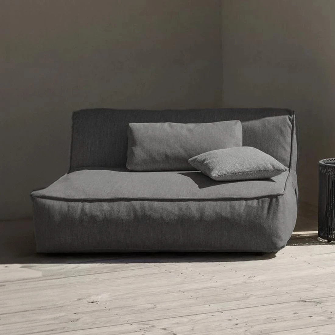 Blomus Grow Loungebank Kunstfaser Coal 3 Blomus Grow Loungebank Kunstfaser Coal