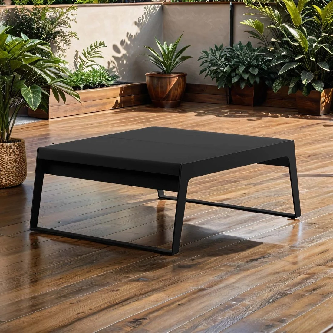 Cane-Line Chill-out Loungetisch 104x90 Cm Aluminium Lava Grey 3 Cane-Line Chill-out Loungetisch 104x90 Cm Aluminium Lava Grey