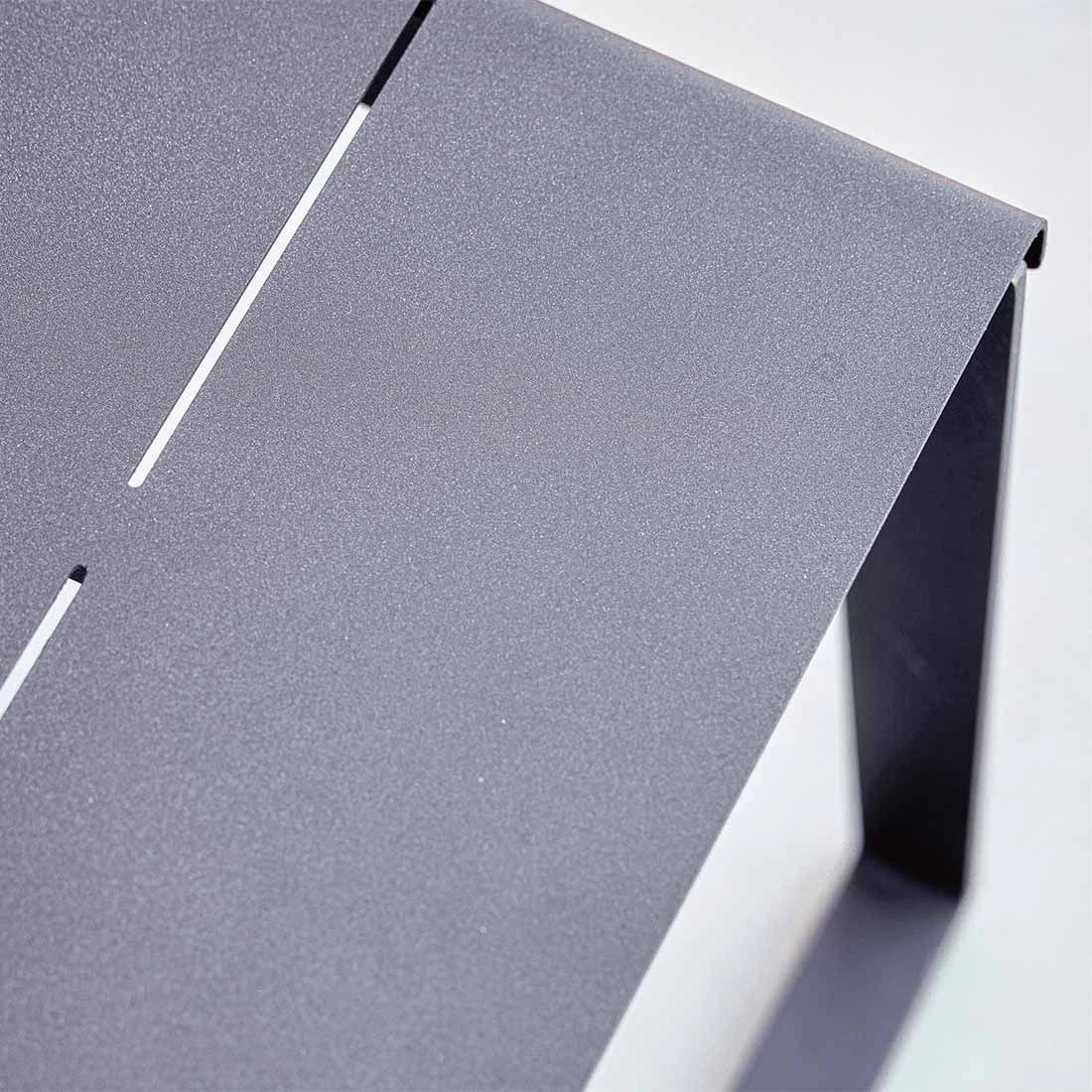 Cane-Line Copenhagen Gartenbank 121 Cm Aluminium Lava Grey 4 Cane-Line Copenhagen Gartenbank 121 Cm Aluminium Lava Grey – Bild 2