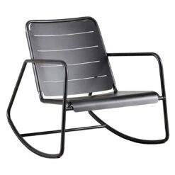 Cane-Line Copenhagen Schaukelstuhl Aluminium Lava Grey -Garten Und Außenbereich cane line copenhagen schaukelstuhl aluminium 1463542 2