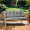 Cane-Line Ocean Gartensofa 155cm Alu/Geflecht/Polypropylen Dark Grey/Natur -Garten Und Außenbereich cane line ocean gartensofa 155cm alu geflecht polypropylen 1480020 1
