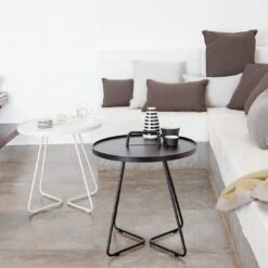 Cane-Line On-the-move Beistelltisch Ø44x54 Cm Aluminium White -Garten Und Außenbereich cane line on the move beistelltisch durchm44x54 cm aluminium 1464290 2