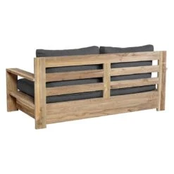 OUTLIV. Castello Loungeset 4-tlg. Recycelt Teak/Sunproof Natur/Dunkelgrau -Garten Und Außenbereich castello loungeset 4 tlg teak olefin 1392284 9