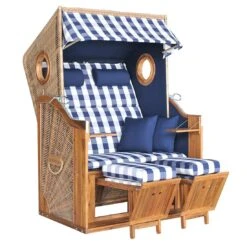 DeVries Trend 45 Strandkorb Akazie/Geflecht Des.743 Walnuss -Garten Und Außenbereich devries trend 45 strandkorb akazie geflecht des 743 walnuss 1245984 1