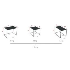 Fermob Oulala 3er Set Beistelltische Stahl Retro Mix -Garten Und Außenbereich fermob oulala 3er set beistelltische stahl 1470989 2