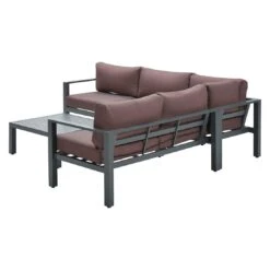 Garden Impressions Bianca Ecklounge Aluminium/Polyester Carbon Black/Copper -Garten Und Außenbereich garden impressions bianca loungeecke aluminium polster 1350000 4