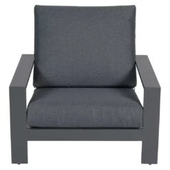 Garden Impressions Lincoln Loungeset 4-tlg. Aluminium/Polster Carbon Black -Garten Und Außenbereich garden impressions lincoln sofagruppe 4 tlg aluminium polster 1350110 3