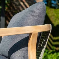 Garden Impressions Santos Dininglounge 5-tlg. Akazie/Kunstfaser Akazie White Wash/Anthrazit -Garten Und Außenbereich garden impressions santos dininglounge 5 tlg links akazie polster 1436152 7