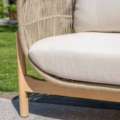 Garden Impressions Talara Loungeset 4-tlg. Akazie/Polster Akazie White Wash/Sand -Garten Und Außenbereich garden impressions talara loungeset 4 tlg akazie polster 1436185 5