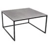 GRADEL Frame Marko 1 Loungetisch 70x70cm Eisen/Keramik Schwarz/Betongrau