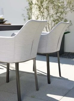 Interliving 7003 Diningstuhl Aluminium/Acryl Anthrazit/Grau -Garten Und Außenbereich interliving nomen diningstuhl aluminium polster 1447955 4