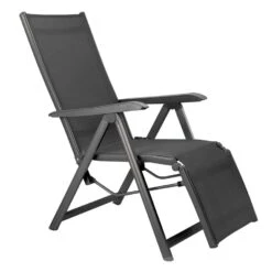 Kettler Basic Plus Relaxsessel Aluminium/Textilene Anthrazit/Anthrazit -Garten Und Außenbereich kettler basicplus relaxsessel anthrazit anthrazit 0301216 7000 1