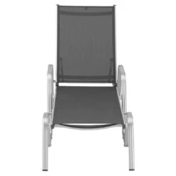 Kettler Basic Plus Stapelliege Aluminium/Textilene Silber/Anthrazit -Garten Und Außenbereich kettler basicplus stapelliege silber anthrazit 0301214 0000 3 1