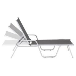 Kettler Basic Plus Gartenliege Aluminium/Textilene Silber/Anthrazit 17 Kettler Basic Plus Gartenliege Aluminium/Textilene Silber/Anthrazit -Garten Und Außenbereich kettler basicplus stapelliege silber anthrazit 0301214 0000 5