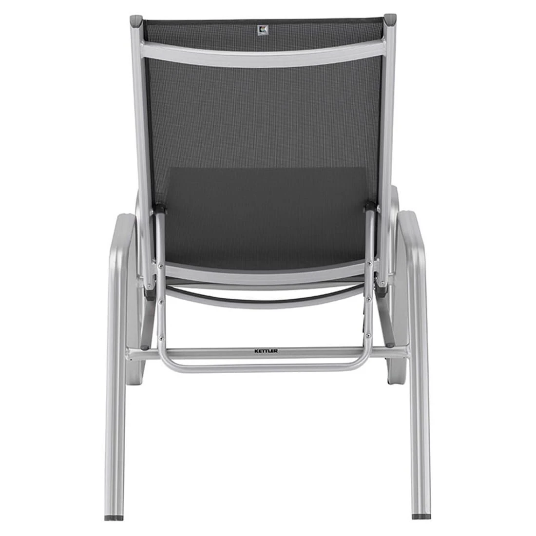 Kettler Basic Plus Gartenliege Aluminium/Textilene Silber/Anthrazit 8 Kettler Basic Plus Gartenliege Aluminium/Textilene Silber/Anthrazit – Bild 6