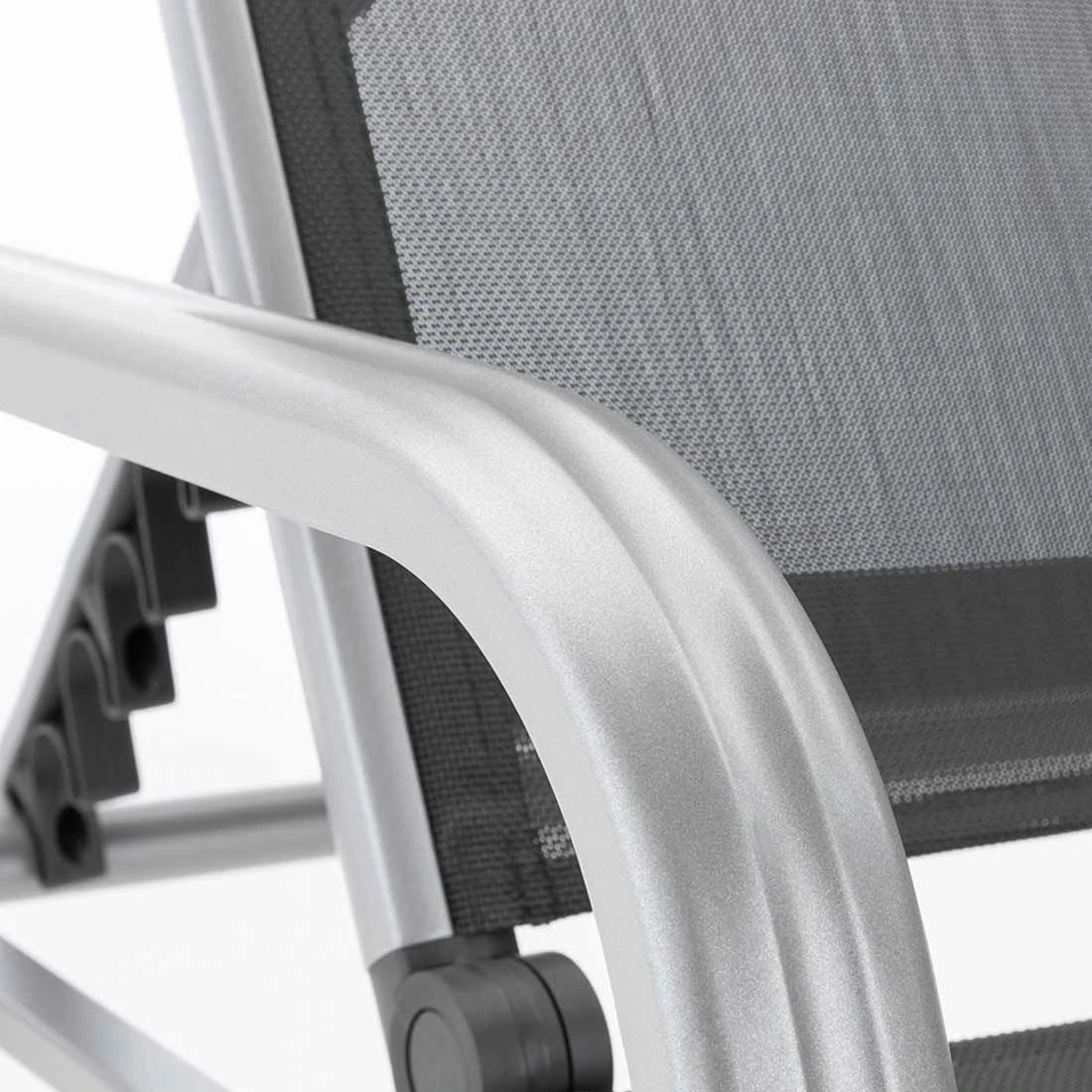 Kettler Basic Plus Gartenliege Aluminium/Textilene Silber/Anthrazit 9 Kettler Basic Plus Gartenliege Aluminium/Textilene Silber/Anthrazit – Bild 7