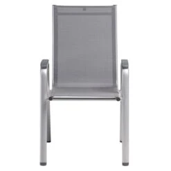 Kettler Cirrus Silver Line Stapelsessel Aluminium/Outdoorgewebe Silber/Anthrazit-Grau -Garten Und Außenbereich kettler cirrus silver line stapelsessel alu outdoorgewebe 1369338 2