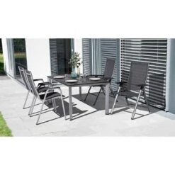 Kettler Cirrus Silver Line Stapelsessel Aluminium/Outdoorgewebe Silber/Anthrazit-Grau -Garten Und Außenbereich kettler cirrus silver line stapelsessel alu outdoorgewebe 1369338 5