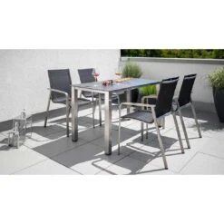 Kettler Dekton Gartentisch-Platte 220x95cm Keramik-Glas-Quarz Fossil Natur -Garten Und Außenbereich kettler dekton tischplatte 220x95cm keramik glas quarz fossil natur 1308695 4