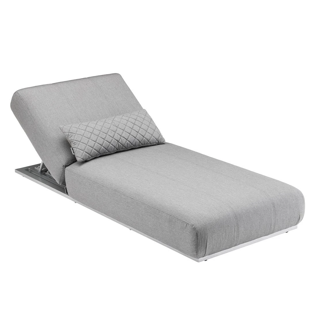 Kettler Ego Gartenliege 213x90x33cm Sunbrella Silber/Grau Meliert 5 Kettler Ego Gartenliege 213x90x33cm Sunbrella Silber/Grau Meliert – Bild 3