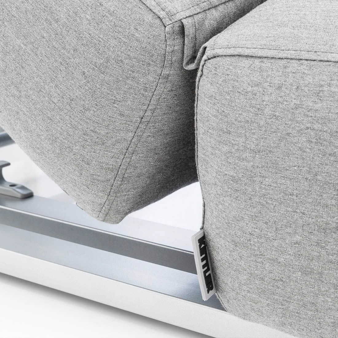 Kettler Ego Gartenliege 213x90x33cm Sunbrella Silber/Grau Meliert 10 Kettler Ego Gartenliege 213x90x33cm Sunbrella Silber/Grau Meliert – Bild 8