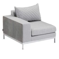 Kettler Ego Modular Ecklounge 7tlg. Sunbrella Silber/Hellgrau Meliert -Garten Und Außenbereich kettler ego modular loungeecke 7tlg aluminium sunbrella 3