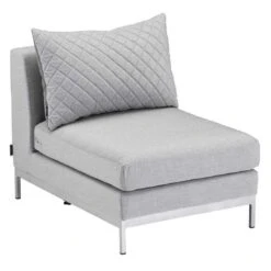 Kettler Ego Modular Ecklounge 7tlg. Sunbrella Silber/Hellgrau Meliert -Garten Und Außenbereich kettler ego modular loungeecke 7tlg aluminium sunbrella 4