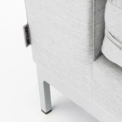 Kettler Ego Modular Ecklounge 7tlg. Sunbrella Silber/Hellgrau Meliert -Garten Und Außenbereich kettler ego modular loungeecke 7tlg aluminium sunbrella 9