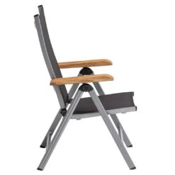 Kettler Granada Klappsessel Aluminium/Textilene Silber/Anthrazit -Garten Und Außenbereich kettler granada klappsessel aluminium textilene 4