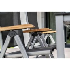 Kettler Granada Klappsessel Aluminium/Textilene Silber/Anthrazit -Garten Und Außenbereich kettler granada klappsessel aluminium textilene 7