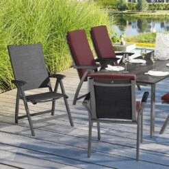 Kettler Avalon Klappsessel Aluminium/Textilen Anthrazit/Graphit -Garten Und Außenbereich kettler hks avalon klappsessel aluminium textilen 2