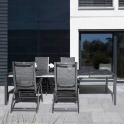 Kettler Avalon Klappsessel Aluminium/Textilen Anthrazit/Graphit -Garten Und Außenbereich kettler hks avalon klappsessel aluminium textilen 3