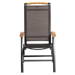 Kettler Memphis Klappsessel Aluminium/Textilene Mit Teak-Armlehnen Anthrazit/Bronze 18 Kettler Memphis Klappsessel Aluminium/Textilene Mit Teak-Armlehnen Anthrazit/Bronze -Garten Und Außenbereich kettler memphis klappsessel alu textilen anthrazit bronze 3