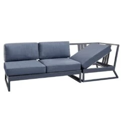 Kettler Ocean Skid Platform Gartensofa Aluminium/Agora Anthrazit Matt/Brisa -Garten Und Außenbereich kettler ocean skid platform gartensofa aluminium acryl 1485003 2