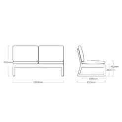 Kettler Ocean Skid Platform Gartensofa Aluminium/Agora Anthrazit Matt/Brisa -Garten Und Außenbereich kettler ocean skid platform gartensofa aluminium acryl 1485003 7